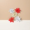 Red, gold, white and silver Christmas bow decorations, Christmas tree pendants, Christmas balls and garlands Specification image